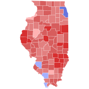 Illinois gubernatorial race in 2010. Notice that Pat Quinn won while carrying the same counties as losing Democratic Senate candidate Alexi Giannoulias.