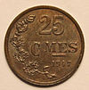 25 centimes coin reverse