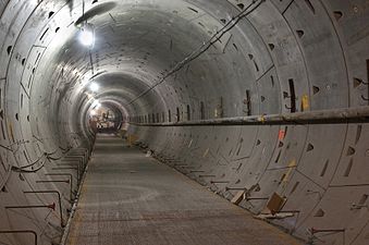 Tunnel under construction on January 26, 2012