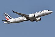 Air France Airbus A220 in the 2021 revised livery