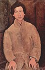 Amedeo Modigliani, Portrait of Soutine 1916, example of Expressionism