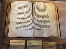 An old codex on a table