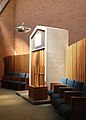 Mid-century modern ark from the 1950s in the Congregation Gemiluth Chassodim in Alexandria, Louisiana, USA