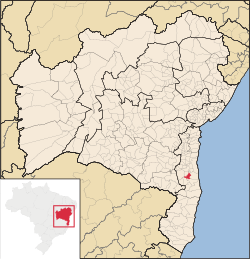 Location of Arataca in Bahia