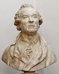 Bust of the naturalist Georges-Louis Leclerc, Comte de Buffon by Jean-Antoine Houdon (18th century)
