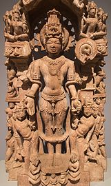 Stele of Vishnu with Avatars and attendant deities, 12th century, central India