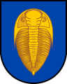 Trilobit im Wappen der Gemeinde Skryje, Tschechien