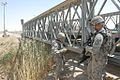 Combat engineers inspect a bridge on Route Arnhem in Iraq (2009)