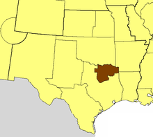 Location of the Diocese of Dallas
