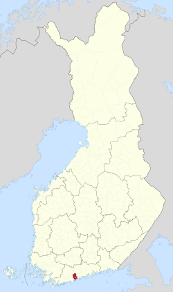 Location within Finland