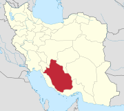 Lage der Provinz Fars in Iran