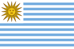 Flag of the Oriental State of Uruguay (1828–1830)