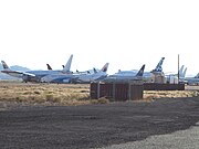 The Phoenix-Goodyear Airport "bone-yard" where planes that are no longer in use are kept