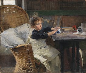 The Convalescent [fi], 1888 (it was voted second in a 2006 public vote organized by Ateneum for Finland's "national painting"[6])