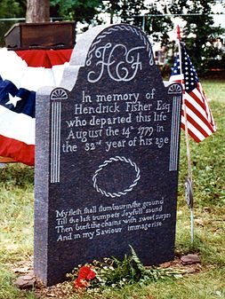 Hendrick Fisher gravestone