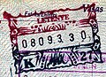 Pre-Schengen passport stamp from Letenye crossing into Goričan, Croatia.
