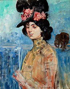 Portrait of Zofia Atteslander, Jacek Malczewski, 1908
