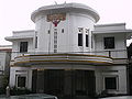 Concordia cinema decorated with Classic Javanese kala head motif on its facade.