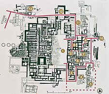 Layout of the Palace at Knossos