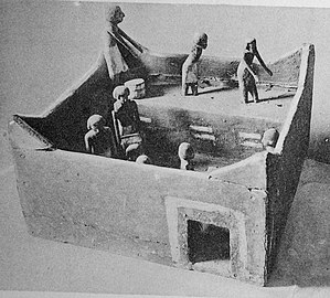 Model of granary from Mentuhotep II's tomb