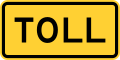 W16-17P Toll (plaque)