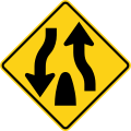 P-4-4 Divided highway ends
