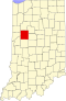 Tippecanoe County map