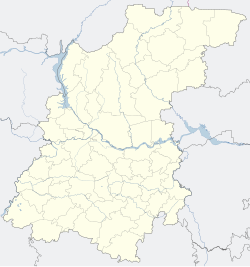 Vyksa is located in Nizhny Novgorod Oblast