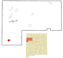 Location of Zuni Pueblo, New Mexico