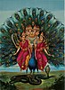 Kartikeya with Devasena and Valli