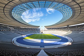 Das Olympiastadion in Berlin im Jahr 2015