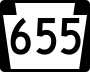 Pennsylvania Route 655 marker