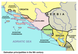 Zachlumia in 9th century