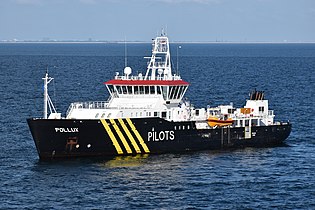 Pilot boat Pollux serving the port of Rotterdam