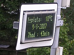 Road transport information (Prague, Czech Republic)