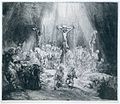 Rembrandt, Die drei Kreuze, Radierung, 1653