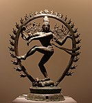 Shiva as lord of the dance; c. 11th century; bronze; height: 96 cm; Musée Guimet (Paris)[85]