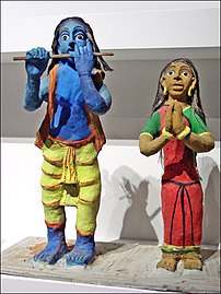 Figurines by Sundaribai from Surguja district in Chhattisgarh, India (20th century)