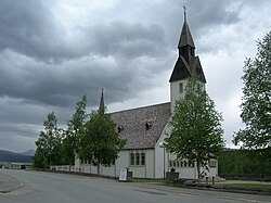 Tärna Church in mid-June 2008