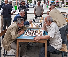 Men playing chess, Kutaisi, Georgia, 2014