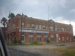 An abandoned hotel and restaurant (built 1926) at Catarina on US 83 near Carrizo Springs