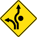 (MR-WDAD-16) Roundabout Directional Lanes (used in Western Australia)