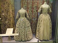 18th-century chintz dresses.