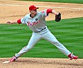 Image 32In May 2010, the Philadelphia Phillies' Roy Halladay pitched the 20th major league perfect game. That October, he pitched only the second no-hitter in MLB postseason history. (from History of baseball)