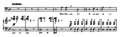 Image 34The opening bars of the Commendatore's aria in Mozart's opera Don Giovanni. The orchestra starts with a dissonant diminished seventh chord (G# dim7 with a B in the bass) moving to a dominant seventh chord (A7 with a C# in the bass) before resolving to the tonic chord (D minor) at the singer's entrance. (from Classical period (music))
