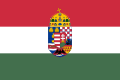Unofficial Hungarian civil ensign used on Transleithania inland waters