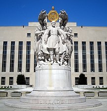 George Gordon Meade Memorial, by Charles Grafly, in front of the E. Barrett Prettyman Federal Courthouse in Washington, D.C.