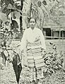 A Terengganuan Malay woman in traditional Malay Baju Kebaya, 1908.