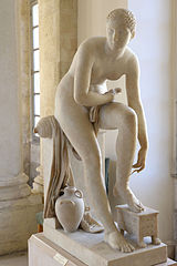 Jean-Joseph Espercieux, Greek Woman Preparing to get into a Bath.