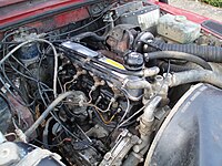 Diesel Turbo engine in a 1990 Land Rover Ninety